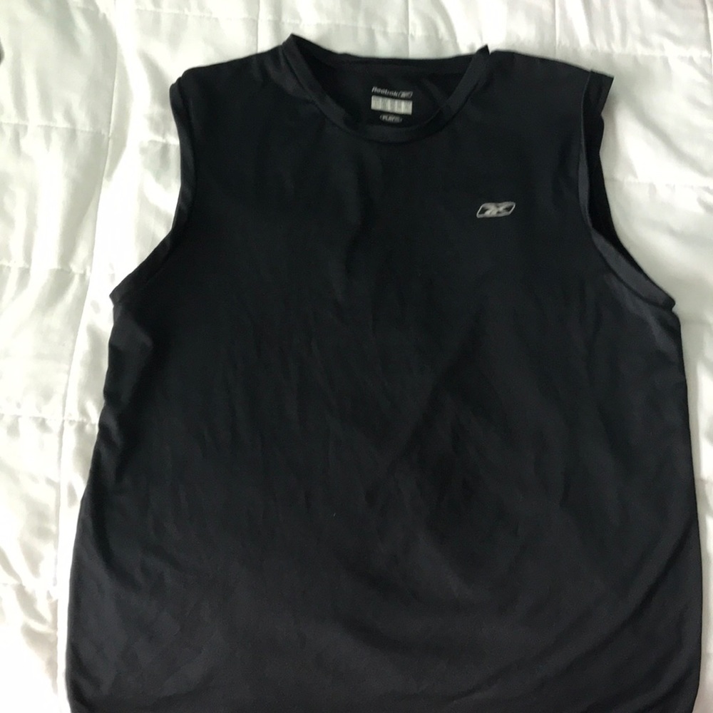 Simple black thick strap tank top